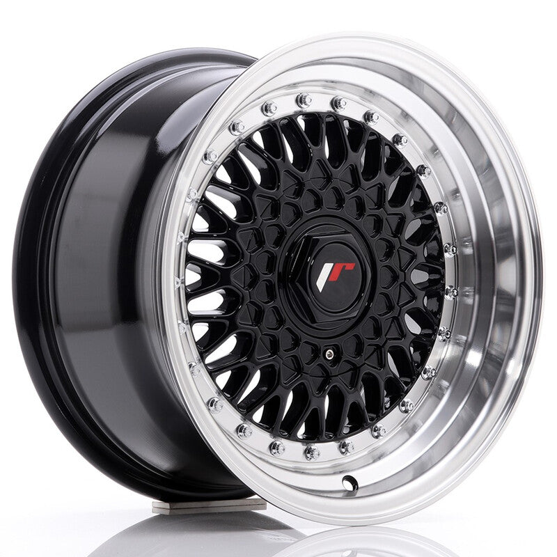 Cerchio Japan Racing JR-9 8x15 4x100/4x108 ET20 - Nero lucido
