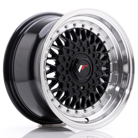 Cerchio Japan Racing JR-9 8x15 4x100/4x108 ET20 - Nero lucido