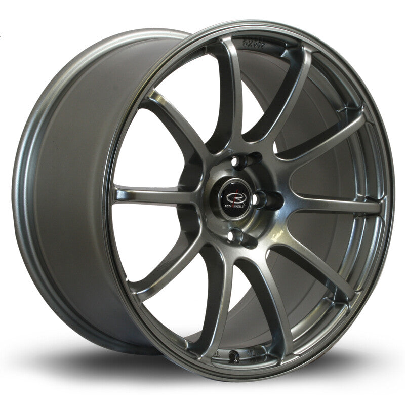 Cerchio Rota Force 9x18 5x114.3 ET35 - Argento lucidato
