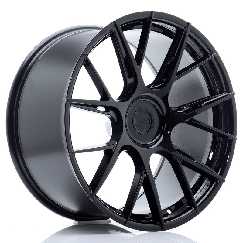 Cerchio Japan Racing JR-42 10,5x20 foratura su misura 5 fori ET20-48 - Nero lucido