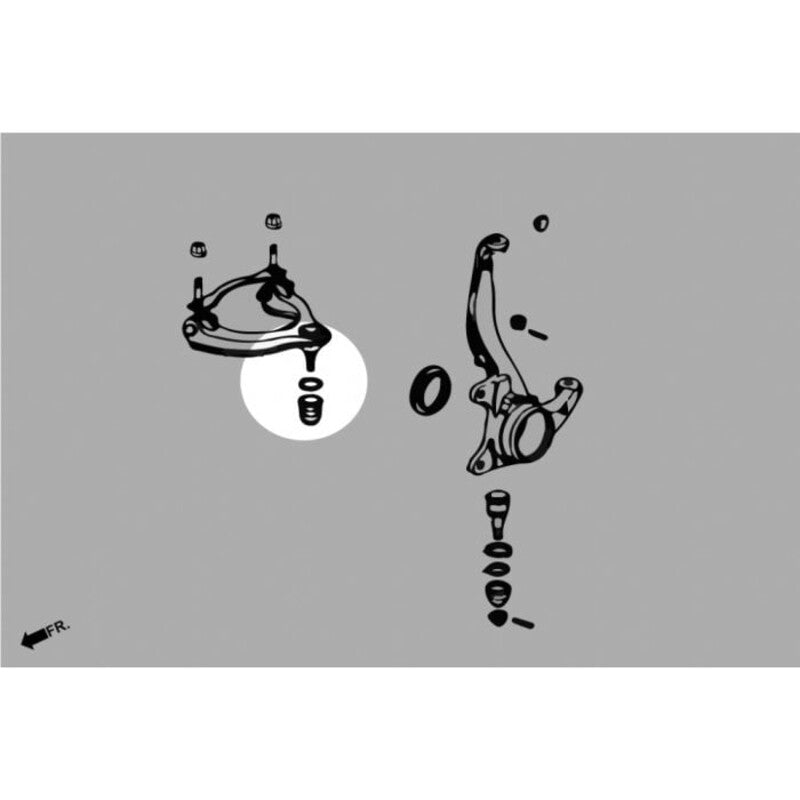 Snodi Bracci Superiori Anteriori Hardrace per Honda Accord CU (08-15)