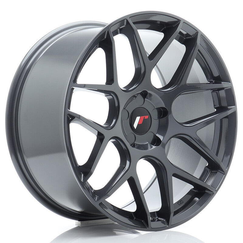 Carica immagine in Galleria Viewer, Cerchio Japan Racing JR-18 Extreme Concave 9,5x19 foratura su misura 5 fori ET20-42 - Hyper Gray
