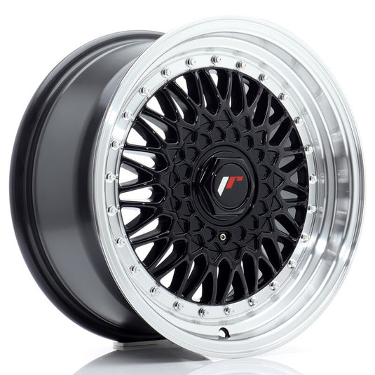 Cerchio Japan Racing JR-9 7,5x16 foratura su misura 4/5 fori ET25 - Nero lucido