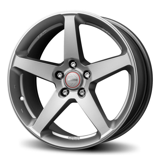 Cerchio Momo Five 8,5x20 5x112 ET38 - Titanio e Grigio