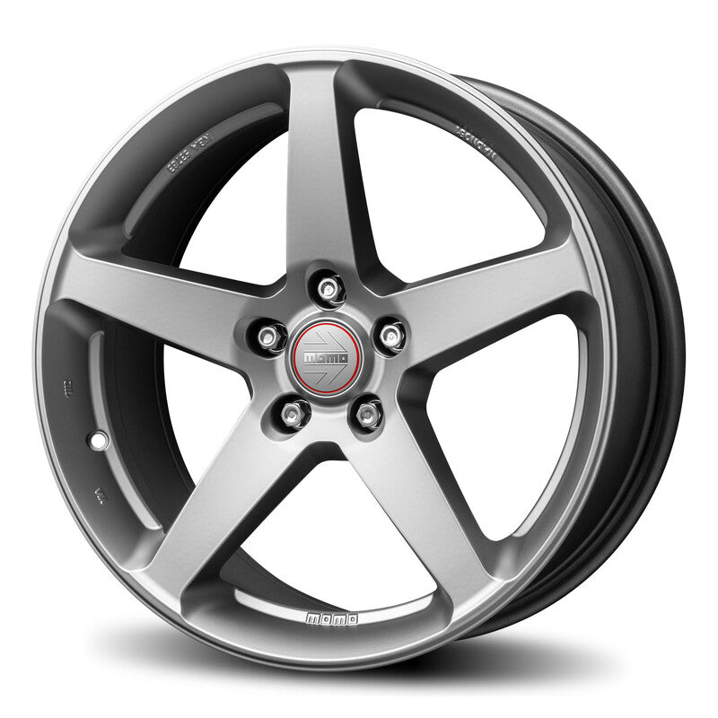 Carica immagine in Galleria Viewer, Cerchio Momo Five 8x18 5x114.3 ET40 - Titanio e Grigio
