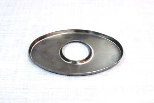 Piastre Ovali in Inox 100x165 mm - Foro Centrato