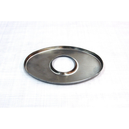 Piastre Ovali in Inox 170x240 mm - Foro Centrato