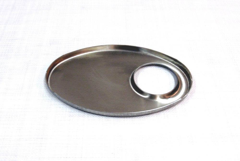 Piastre Ovali in Inox 100x165 mm - Foro Eccentrico