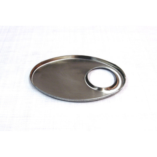 Piastre Ovali in Inox 140x220 mm - Foro Eccentrico