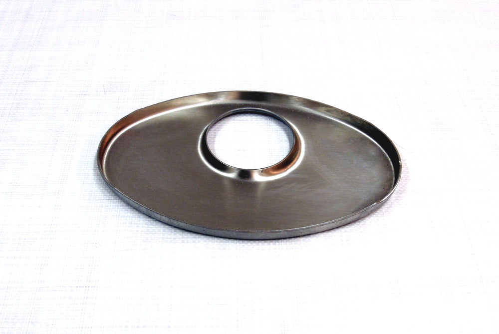 Piastre Ovali in Inox 115x185 mm - Foro Decentrato