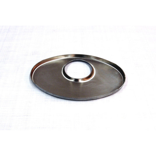 Piastre Ovali in Inox 140x270 mm - Foro Decentrato