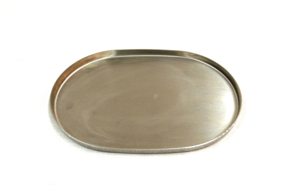 Piastre Ovali in Inox 100x165 mm