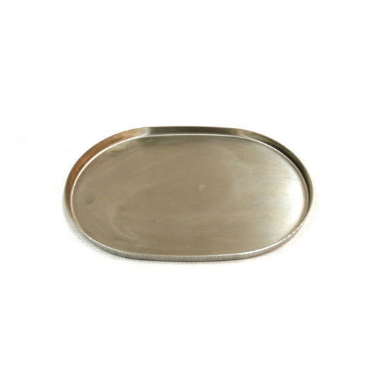 Piastre Ovali in Inox 100x165 mm