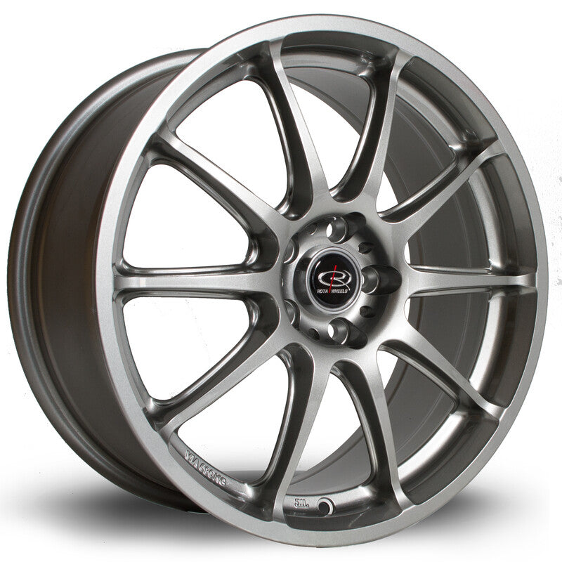 Carica immagine in Galleria Viewer, Cerchio Rota GRA 7,5x17 5x100 ET48 - Grigio scuro / antracite
