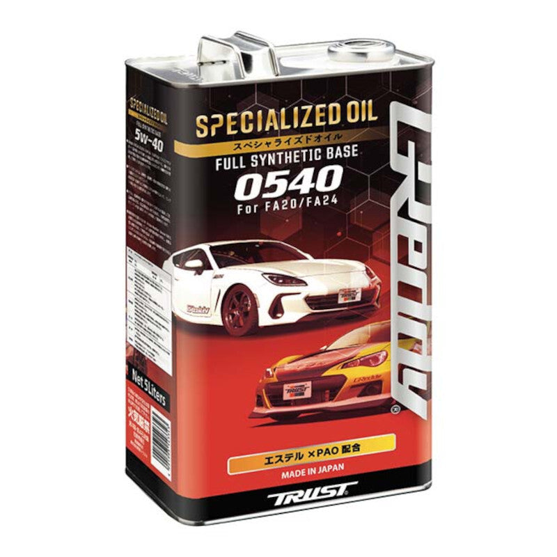 5L Olio Motore GReddy 0540 5W40 per FA20 & FA24 (GT86, GR86, BRZ)