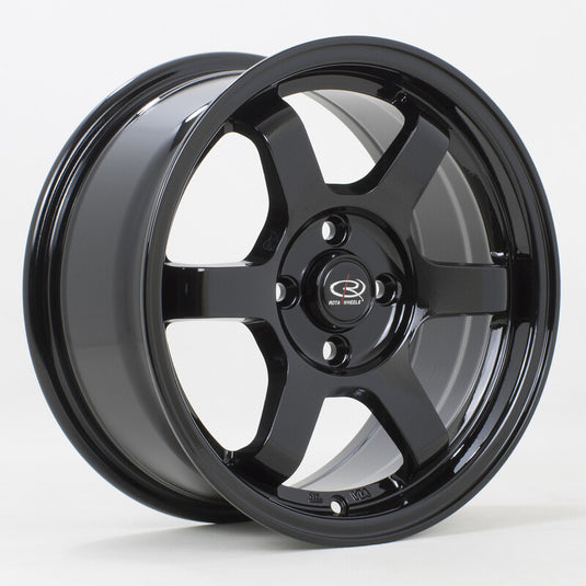 Cerchio Rota Grid 7x15 4x100 ET40 - Nero lucido