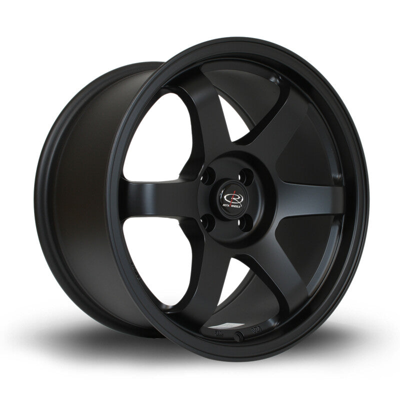 Cerchio Rota Grid 9x17 5x100 ET30 - Nero opaco satinato