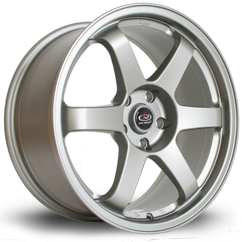 Cerchio Rota Grid 8,5x18 5x108 ET42 - Argento lucidato
