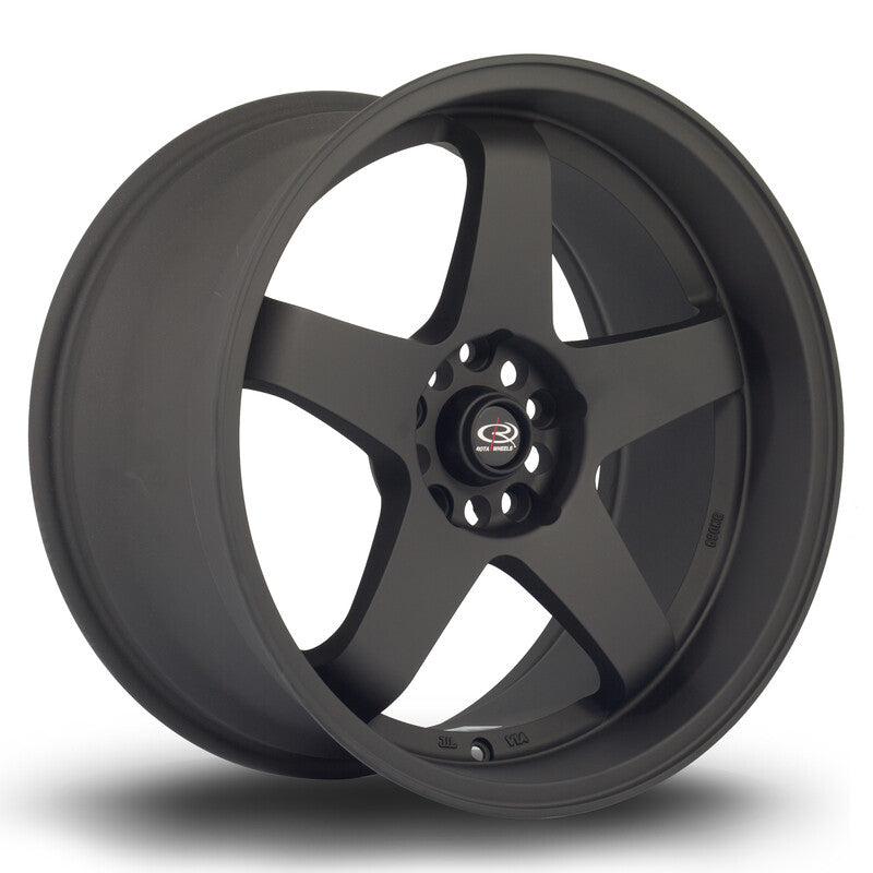 Cerchio Rota GTR-D 9,5x18 5x114.3 ET12 - Nero opaco