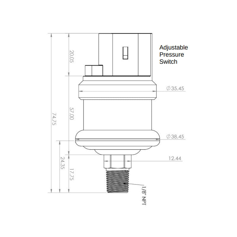 Carica immagine in Galleria Viewer, Pressostato Hobbs Deatschwerks Regolabile - 2 psi / 1.8 NPT
