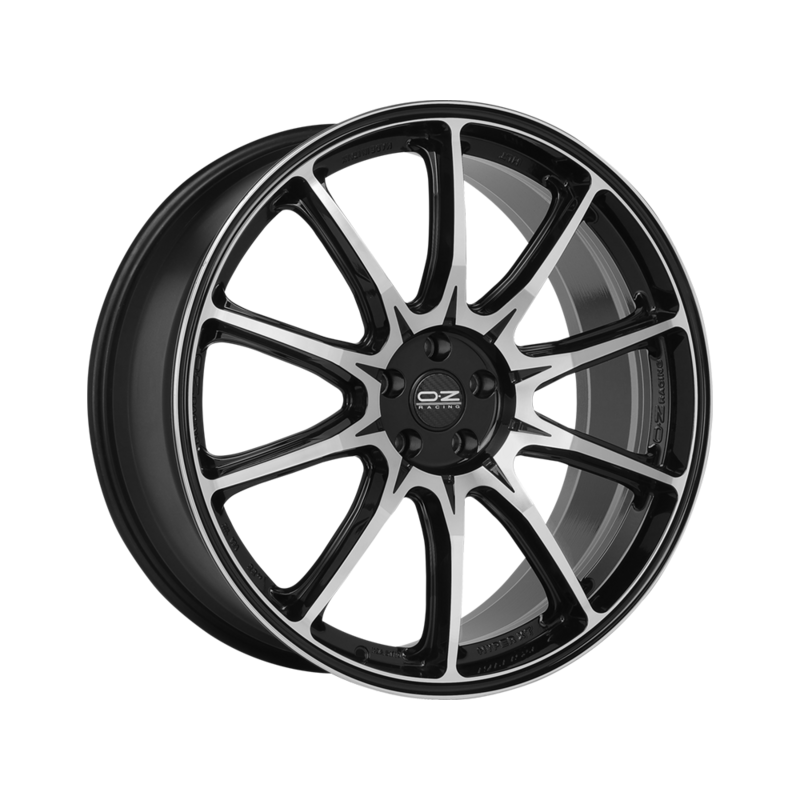Cerchio OZ Racing Hyper XT HLT 9,5x22 5x120 ET45 - Nero lucido con razze lucidate