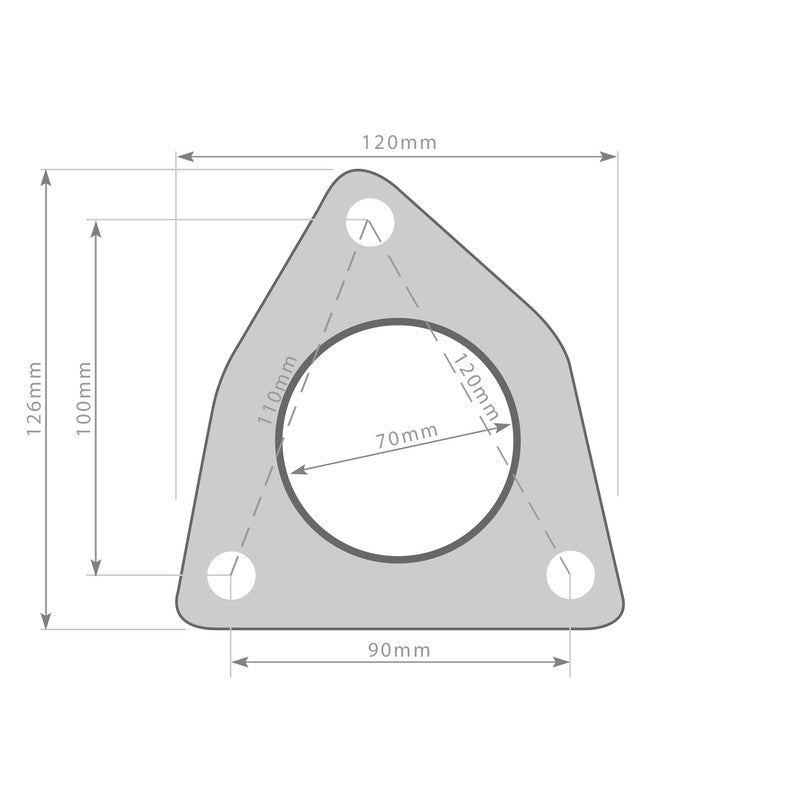 Carica immagine in Galleria Viewer, Guarnizione di Catalizzatore "3 Fori" 62 mm per Nissan 350Z (280 &amp; 300 CV, VQ35DE)
