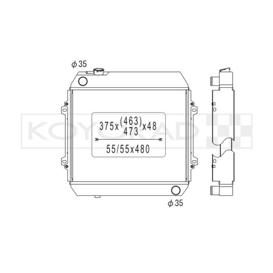 Radiatore Acqua in Alluminio Koyorad per Nissan Skyline 2000 GT-X C10