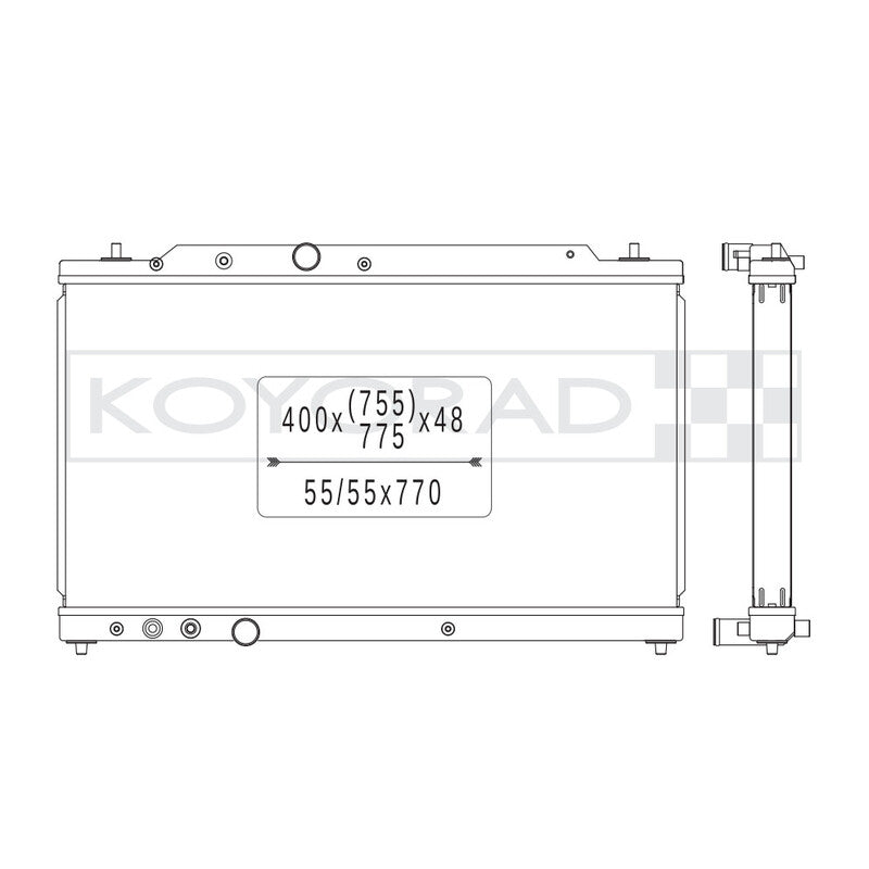 Carica immagine in Galleria Viewer, Radiatore Acqua in Alluminio Koyorad per Honda Civic Type R FL5
