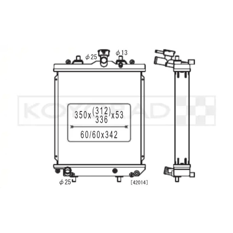 Carica immagine in Galleria Viewer, Radiatore Acqua in Alluminio Koyorad per Daihatsu Copen L880
