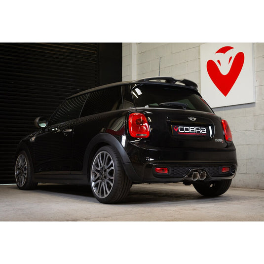 Linea di Scarico "Catback" Cobra per Mini Cooper S F56 LCI Ø3" (14-18), con Valvola