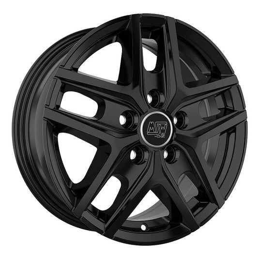 Cerchio MSW 40 Van 6,5x16 5x118 ET48 - Nero lucido