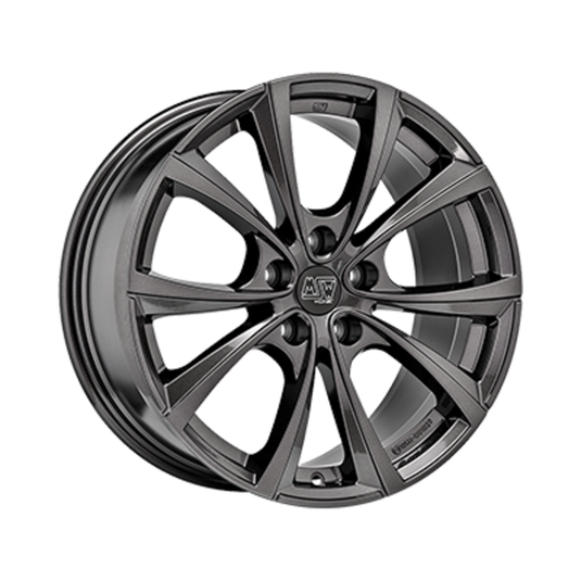 Cerchio MSW 27T 8,5x19 5x114.3 ET35 - Grigio scuro / antracite