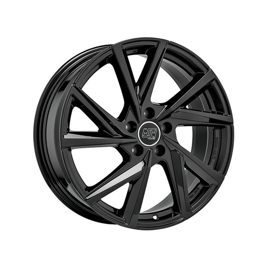 Cerchio MSW 80-5 7x17 5x100 ET45 - Nero lucido