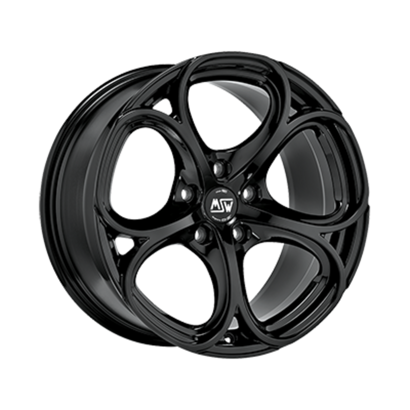 Cerchio MSW 82 9x18 5x110 ET34 - Nero lucido