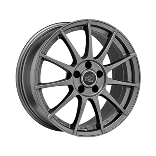 Cerchio MSW 85 8x18 5x112 ET28 - Grafite opaco - foro 66,6 mm