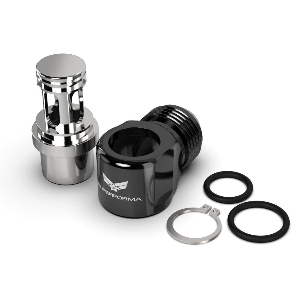 Raccordo Dash 10 a Gomito per Coperchio Punterie - Nissan RB25DET, CA18DET, SR20DET