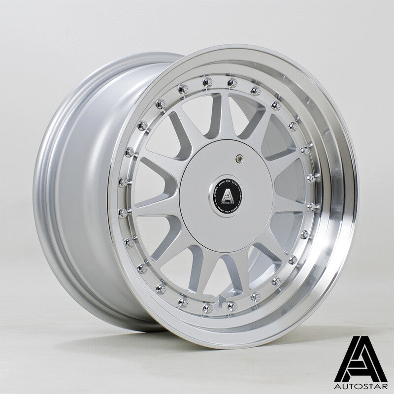 Carica immagine in Galleria Viewer, Cerchio Autostar Raider 7,5x15 4x100/4x108 ET20 - Argento
