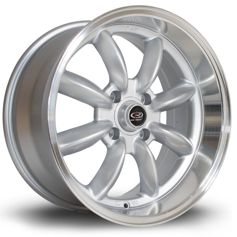 Carica immagine in Galleria Viewer, Cerchio Rota RB-R 8,5x17 4x114.3 ET4 - Argento lucidato

