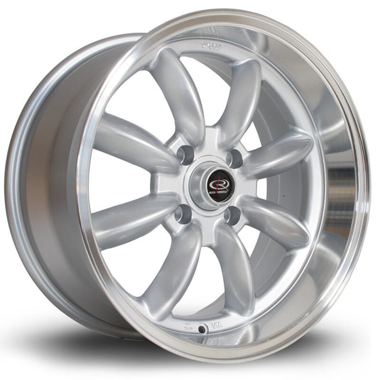Cerchio Rota RB-R 8,5x17 4x114.3 ET4 - Argento lucidato