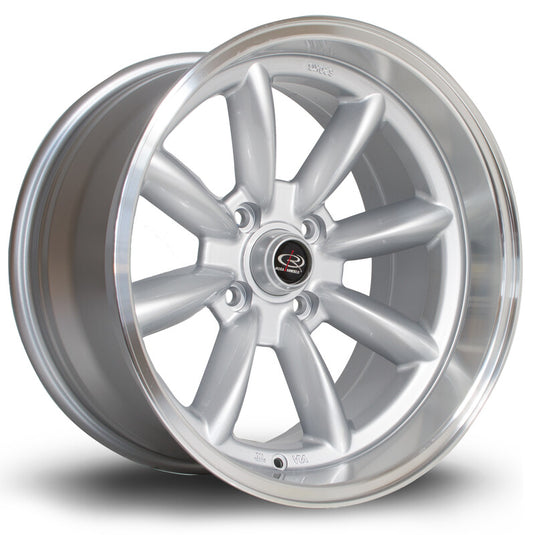 Cerchio Rota RB-X 9x17 4x114.3 ET-13 - Argento lucidato