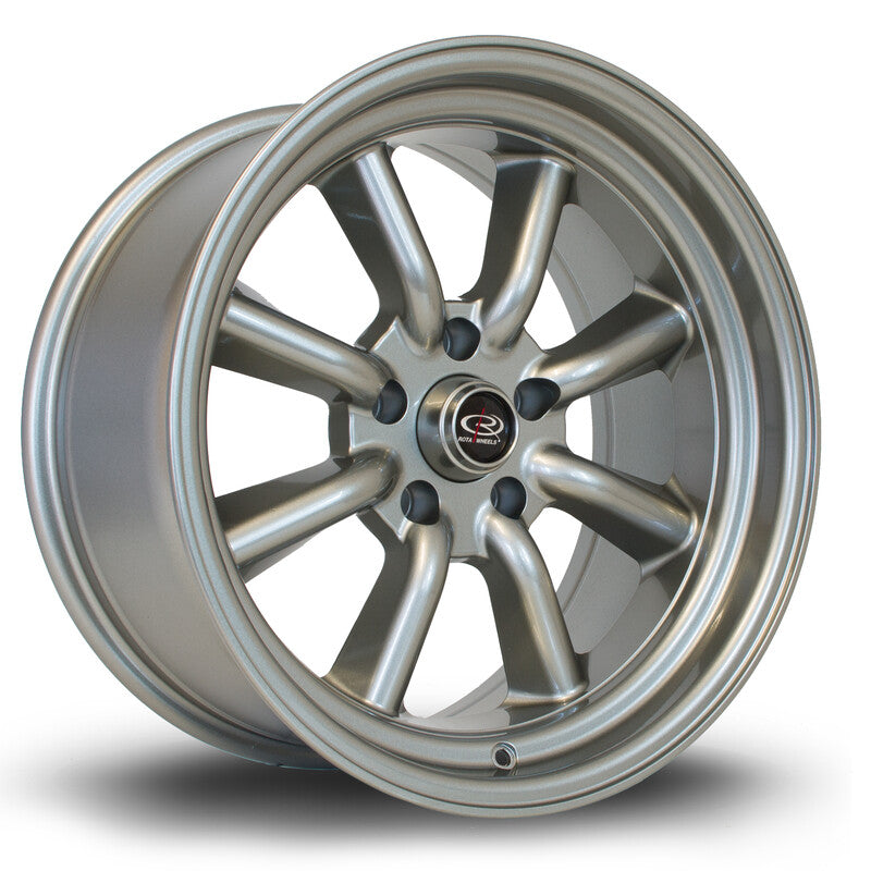 Cerchio Rota RKR 8,5x17 5x114.3 ET-10 - Argento lucidato