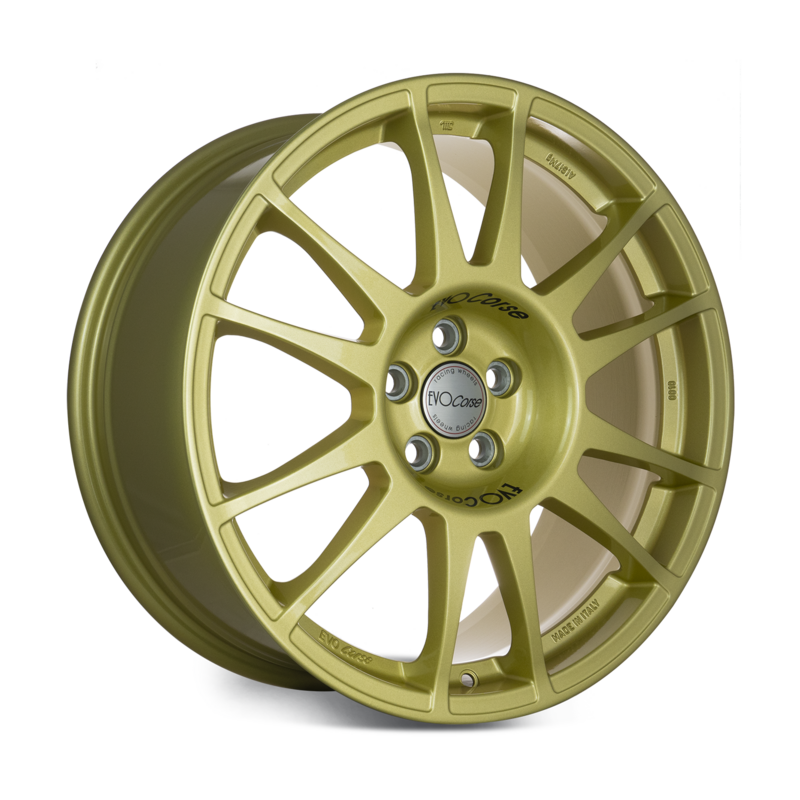 Carica immagine in Galleria Viewer, Cerchio Evo Corse SanremoCorse 7x17 5x120 ET42 - Oro (Ford Fiesta Rally3)

