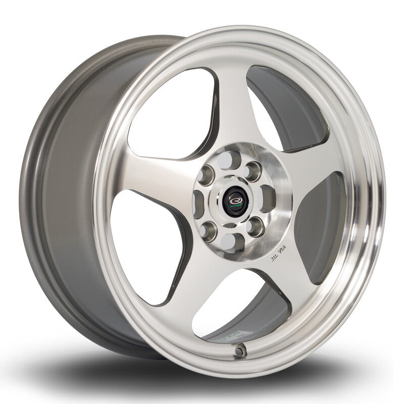 Cerchio Rota Slipstream 7x16 4x100 ET40 - Argento lucidato