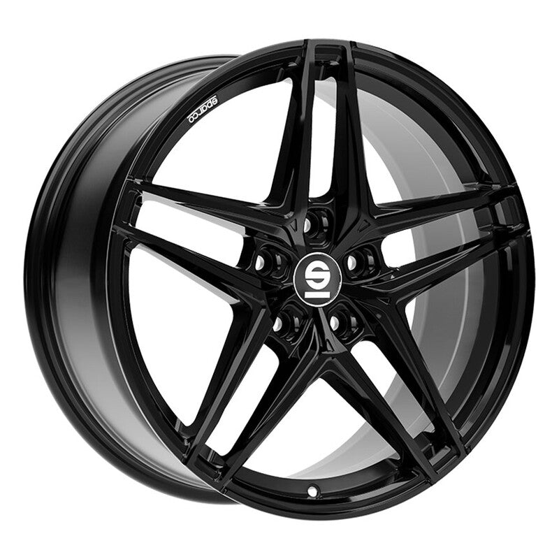 Cerchio Sparco Record 8x18 5x112 ET48 - Nero lucido