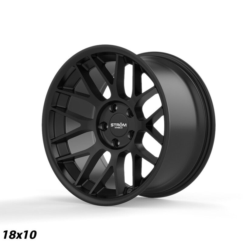 Cerchio Ström STR2 10x18 5x120 ET20 - Nero satinato