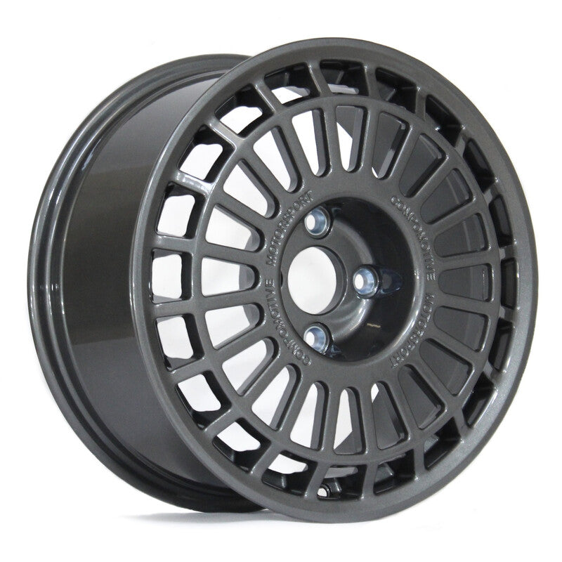 Carica immagine in Galleria Viewer, Cerchio Compomotive TH2 1671 7x16 4x100 ET25 - Grigio metallizzato (VW/BMW E30 - 73 mm)
