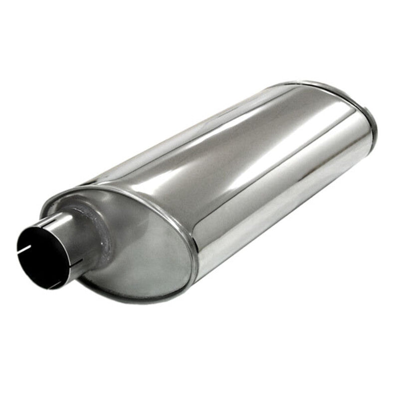 Silenziatore di Scarico Simons Ovale Turbo in Inox
