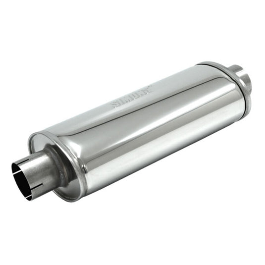 Silenziatore di Scarico Simons Ovale Turboplus in Inox