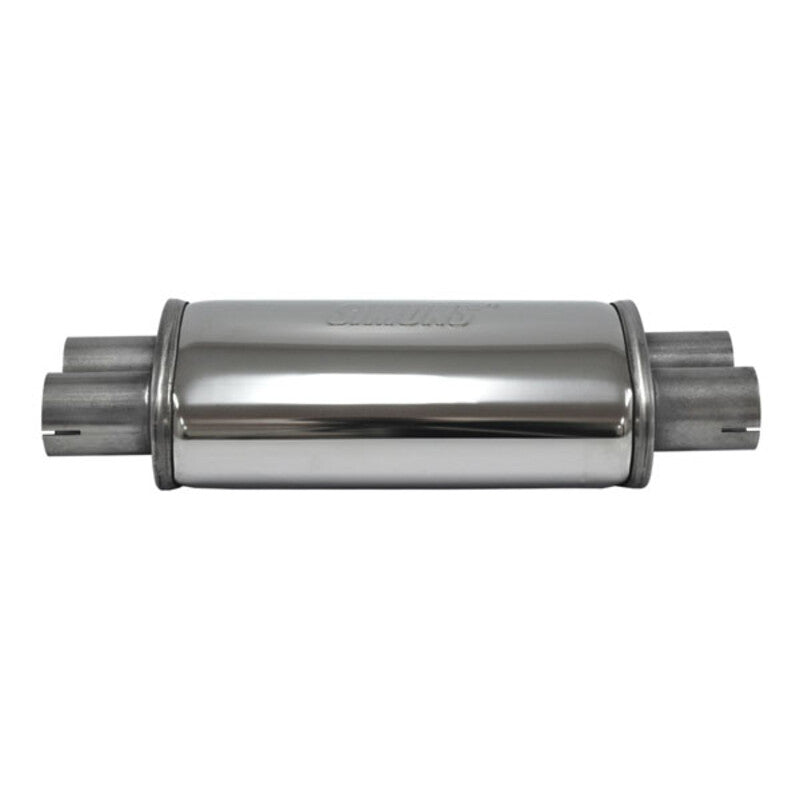Silenziatore di Scarico Simons Ovale Duo in Inox