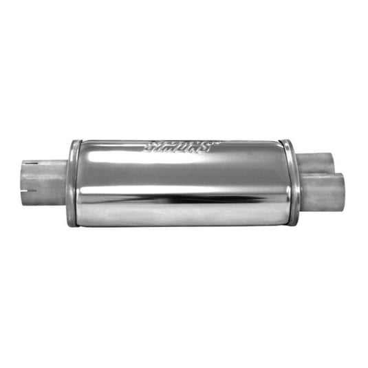 Silenziatore di Scarico Simons Ovale Split in Inox
